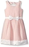 Lavender Girls' Sleeveless Cutout Back Yoke with Box Pleat Skirt Dress