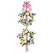 Double Easter Egg Wreath with Ribbon