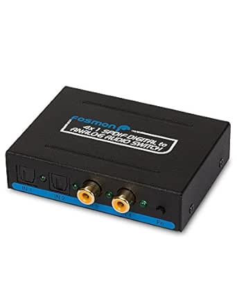 Amazon.com: Fosmon 4x1 SPDIF Digital to Analog Audio ...