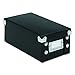 Snap-N-Store Index Card Holder Storage Box - Collapsible Organizer Box fits 1100 Flash Cards - Business, Recipe, or Note Card - 3 x 5, 1 Pack, Black