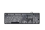 MCSaite Wired Backlit USB Keyboard - 104 Keys