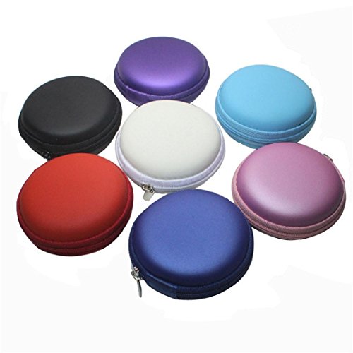Coohole New Fashion EVA Hard Case Earphone Box For iPhone Earphone (white)