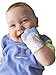EGLAF Blue Teething Mitten is Teether That Stays on Baby's Hand for Self-Soothing Pain Relief