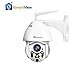 iSmartView IP WiFi Outdoor Camera, 1080P 2.0MP PTZ Weatherproof Security Camera, Clarity Colored Night Vision, Surveillance Wireless CCTV, Motion Alarm, 128G SD Card Loop Recording