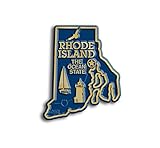 Rhode Island State Map Magnet