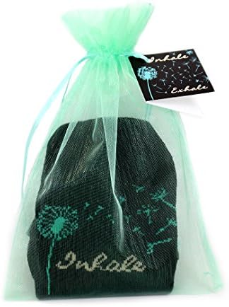 Toe Talk Inhale Exhale Women's Non Slip Grip Socks for Yoga Pilates & Mindfulness Practice Sport Sock Weight