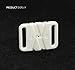 20set Craft Plastic White Rectangle Tape Closure Hook & Clasp Fasteners Sewing on Clothes Bra Clip Hooks 32mm X 23mm Nk163