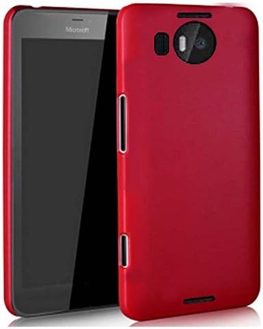 Lumia 950 XL Case ,Dretal@Premium Frosted Slim Hard Case cover for Microsoft Lumia 950 XL Smartphone (Hard-Red)