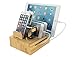 Kurrent Bamboo Desktop Charging Organizer: Multi device Dock w/ Apple Watch Stand for iPhone, iPad, Smartphone, Tablets and Apple Watch (For Use with Separate Charger)