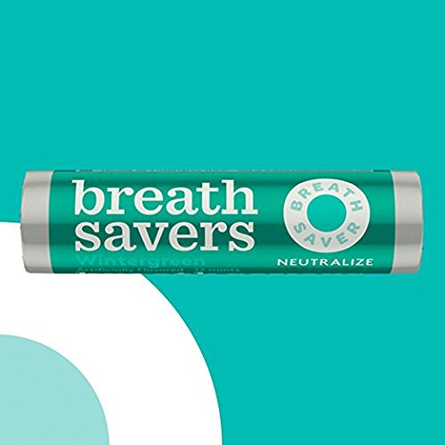 Breath Savers Mints Peppermint Sugar Free 075 Ounce Roll Pack Of 24