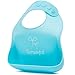 Waterproof Silicone Bibs Rubber Baby bibs for Toddler Wipe Off Roll Up Boys Girls Unisex