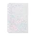 Chris.W 2 Pack Clear Plastic Zipper Pockets Envelopes for A5 6-Ring Binder Notebook, Built-in Glitter Flakes Decorations (A5 Size)