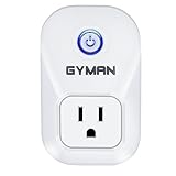 Alexa Smart Plug Wi-Fi GYMAN No Hub Required Wireless Timing Smart Socket Remote Control your Devices for Smart Home Works with Amazon Alexa Echo Dot