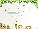 Kappier Beautiful Green Tree and Flying Butterflies Peel & Stick Wall Decals