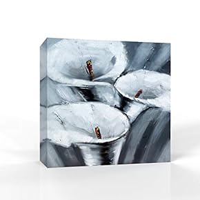 Canvas Wall Art Black and White Artwork Pictures Home Wall Decorations for Bedroom Living Room Paintings Canvas Prints Framed - 12x12 inches