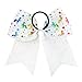 YHXX YLEN 8 Pcs 8 inch Large Colorful Bow Hairpin Girls Bows with Rope Hair Bows