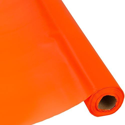 Schorin Plastic Party Banquet Table Cover Roll - 300 ft. x 40 in. - Disposable Vinyl Tablecloth