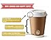 50 Premium Quality 12oz Disposable Paper Coffee Cups with Lids, Insulated Double Wall-No Sleeves Needed-Leak Proof, Eco Friendly,Perfect for Hot & Cold Drinks in Office,Home,Travel,Party&more