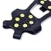 Wistar Hiking Cleats Ice Grippers Traction Ice Cleat and Tread Grip for Snow & Ice Black Rubber Spike Shoes and Boots