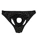 FORNY Mens Lingerie Underwear Sexy Adjustable Open Pouch Backless Thongs Panties