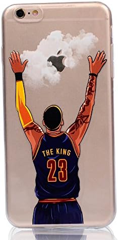 NBA Phone Case NBA Star Soft Tpu Phone Back Cover Lebron James Phone Cover Coque for Iphone 6plus 6splus 5.5 Inch