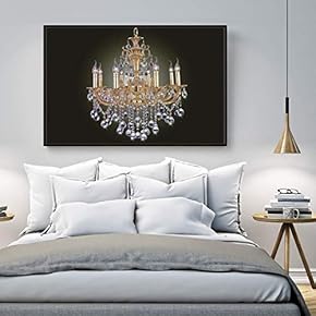 Floating Framed Canvas Wall Art for Living Room, Bedroom Droplight Canvas Prints for Home Decoration Ready to Hang - 16x24 inches