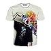 FaPlus Men's Fashion Individuality 3D Suicide Headshot Print T-Shirts