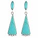 Turquoise Earrings in 925 Sterling Silver & Genuine Turquoise by Turquoise Network