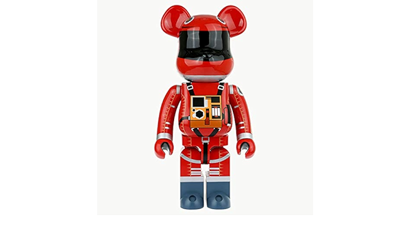 Amazon Com Kinkirobot 1000 Bearbrick Space Suit Orange Ver 28 Inches 70 Cm Toys Games