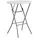 Flash Furniture 2.6-Foot Round Granite White Plastic Bar Height Folding Table primary