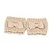 Oksale Women Winter Bowknot Crochet Knitted Wool Boot Socks Cover Leg Warmers (Beige)
