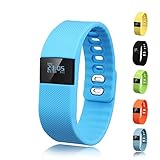 Activity Tracker,Gajozon Fitness Tracker Smart Watch Smart Band Wireless Bluetooth Sleep Monitor Wristband Running Pedometer Exercise for Android 4.3 IOS 7.0 (Blue)