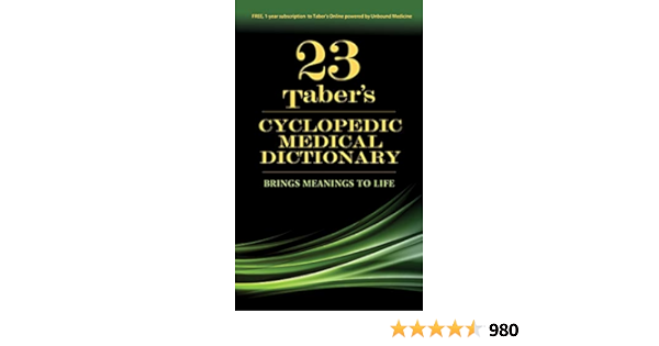 Taber S Cyclopedic Medical Dictionary F A Davis Co F A Davis Co 9780803659049 Books Amazon Ca
