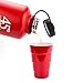 45 Degree Latitude Beer Growler, Enjoy Your Favorite Craft Beer Or IPA from The Comfort of Your Own Home, Stainless Steel Growler 64 oz - Red