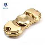 Hand Spinner EDC Fidget Spinner [Copper] [Metal] Figit Fingertip Gyro [Gold] Figets ADHD Focus Autism Anxiety Relief Toy -Up to 1-3 Minutes Spinning Time - Small Size