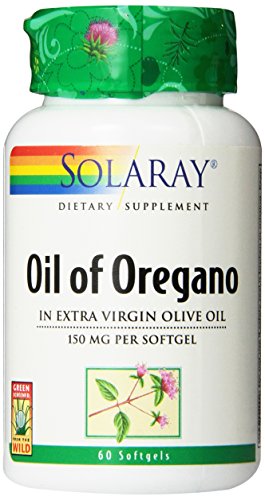 Solaray Oil of Oregano Supplement, 150 mg, 60 Count