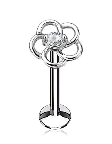 16g 8mm surgical steel tragus, helix, cartilage and lab…