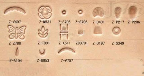 DOW 20pcs Craft Tool Leathercraft diy kit DIY Leather Working Saddle Making Tools for Leather Craft Working - Thumbnail 2