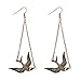 Lux Accessories Boho Burnish Bird Animal Dangle Zoo Earrings