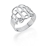 Sterling Silver Monogram Ring