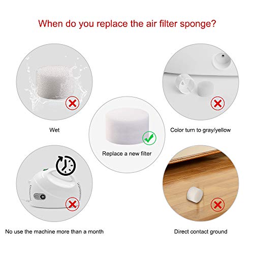 10 pcs Replacement Air Filter Sponge for Compressor System Accessories