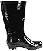 NORTY Women's Hurricane Rain Boots - Mid-Calf Length - Glossy Matte Waterproof Rubber Shoes