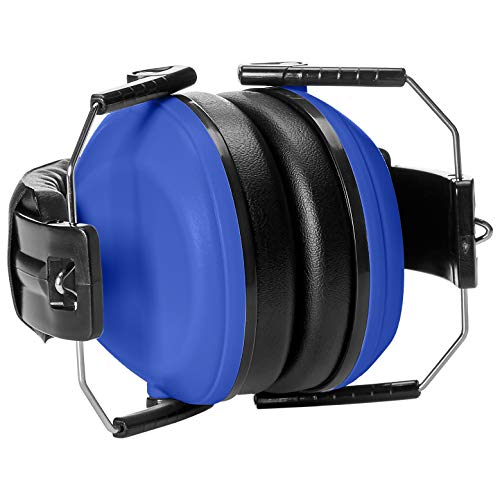 AmazonBasics Kids Ear Protection Safety Noise Earmuffs, Blue - Thumbnail 2