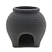 Saim Ceramic Jar Aquarium Decorations Fish Tank Cave Breeding Cones Cave Fish Tank Ornaments for Betta Fish Amano Shrimp Cichlid Bonsai to Play, Hide and Rest, Black