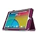 Dragon Touch E97 Folio Case - Fintie Premium Vegan Leather Cover with Stylus Holder for Dragon Touch E97 9.7-Inch Android Tablet PC, Purple