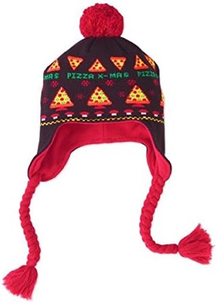 Pizza Earflap Christmas Hat Adult One Size