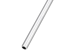 METALLIXITY 6063 Aluminum Tube (9mm OD x 7mm ID x 300mm L), Aluminum Round Tubing - for Home Furnishing, Machinery, DIY Handicraft