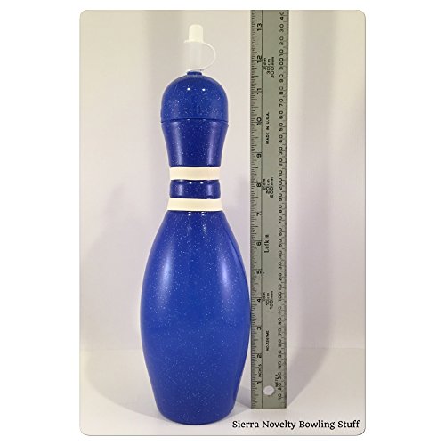 Large Bowling Pin Water Bottles Blue - 6 Pack - Thumbnail 2