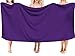 MYLSMPLE Microfiber Luxury Bath Sheet Extra Large Bath Towel Fast Drying Beach Towel (36 Inch X 72 Inch, Purple)