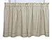 Snapshots 58 Inches Wide x 30 Inches Long Polyester and Linen Tier Curtain, Linen
